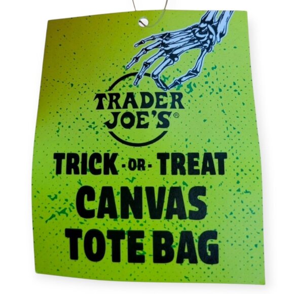 Rare Pumpkin Orange Canvas Tote Trader Joe's - Picture 2 of 3